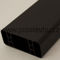 Plotový profil - plastová plotovka 80x32 mm Modular P6058 - 008 palisandr