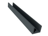Plotový U-profil malý DuoFuse DF1U27 - grafitová černá (GB) - 2,02 m