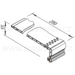 Profil ostění HORNÍ vinyCom 270 mm V2135 - 0011 bílá