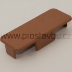 Krytka rovná pro plotovku 80x32 mm Modular P1807 - 160 zlatý dub