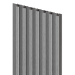 Obkladové panely do interiéru Vilo MPC - akustický lamelový panel S - Brushed Steel /0,14 x 2,65 m