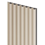 Obkladové panely do interiéru Vilo MPC - akustický lamelový panel S - Satin Cream /0,14 x 2,65 m
