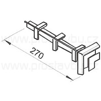 Rohová spojka pro profil ostění vinyCom V5023 - 0011 bílá