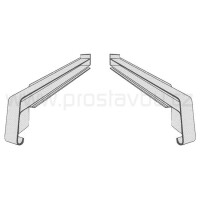 Krytka boční plastová KLASIK PA6611 - 110 mm - 02 stříbrná (pravá+levá)