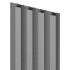 Obkladové panely do interiéru Vilo MPC - akustický lamelový panel M - Brushed Steel /0,15 x 2,65 m
