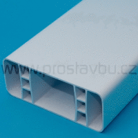 Plotový profil - plastová plotovka 80x32 mm Modular P6058 - bílá 001