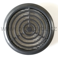 Fasádní kruhová větrací mřížka 90 mm ABS P239 - 03 grafitová