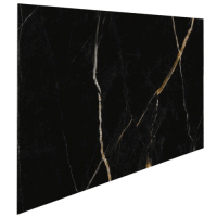 Obkladové panely do interiéru Vilo - SPC PANEL - Calacatta Black (lesk) /1,2 x 0,6 m