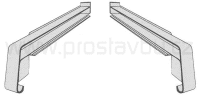 Krytka boční plastová KLASIK PA6615 - 150 mm - 06 antracitová (pravá+levá)
