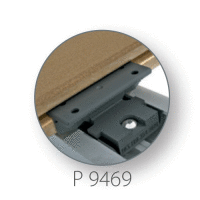 PVC spona P9342 + šroub 9.5 mm - Twinson P9469  /SET 1+1 ks