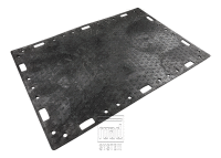 Silniční panel plastový ROAD SYSTEM RS200 černý - 1200x1800x20,0 mm /2,16 m2
