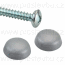Plastová krytka pro upevňovací vrut - PA6002 - 02 stříbrná