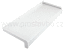 Parapet venkovní hliníkový tažený KLASIK PA6050 - 050 mm - 01 bílá